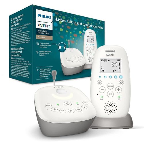 Philips Babyphone Kinderkamera, Baby Kamera, Babyphone, DECT-Technologie, Eco-Mode, Nachtsicht,300m Reichweite,Strahlungsarm, Audio-Überwachung