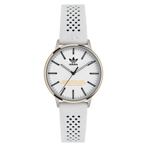 Adidas Uni Uhr CODE ONE Silikon weiß AOSY24046