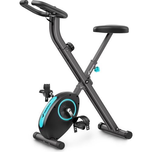 MERACH Klappbares Heimtrainer, kompakt und leise, 16 Magnetstufen, LCD-Bildschirm, Tablet-Halterung, für den Heimgebrauch