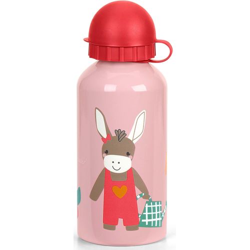 Trinkflasche STERNTALER "Emmily", Kinder, Gr. 400ml, rot (hellrot), Aluminium, Trinkflaschen, für Kinder