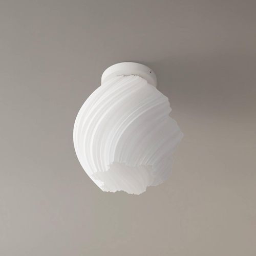 Lindby Deckenleuchte Nuvia, Höhe 32 cm, weiß, 3D Druck