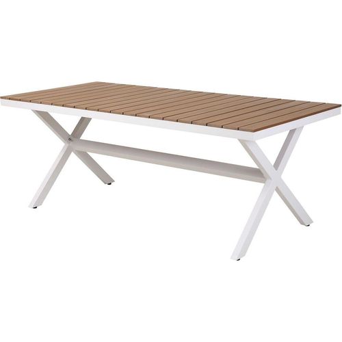 Tisch DKD Home Decor Außenbereich Aluminium Harz (200 x 90 x 75 cm)