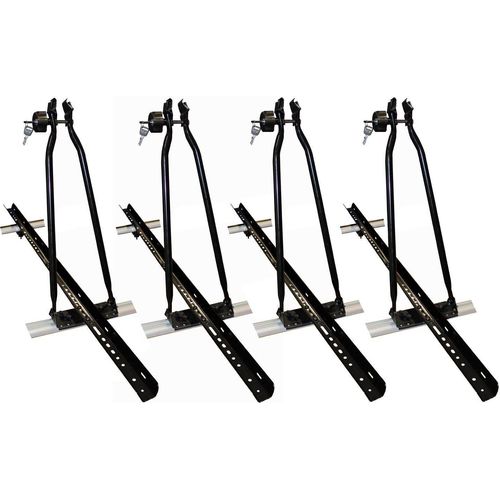 4x VDP Fahrradträger Dachfahrradträger + Dachträger VDP Delta kompatibel mit für Jeep Compass (MP/552) (5 Türer) ab 2017