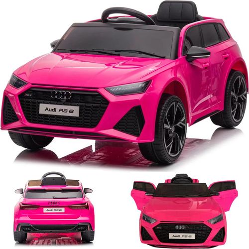 AUDI RS6 quattro Kinderauto Kinder Elektroauto mit Fernbedienung mp3 und mehr Pink / Rosa