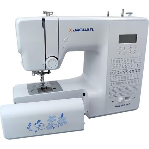 Jaguar 190S Elektronische Nähmaschine | 200 Stiche | 100 Buchstaben/Zahlen | 8 Knopflöcher