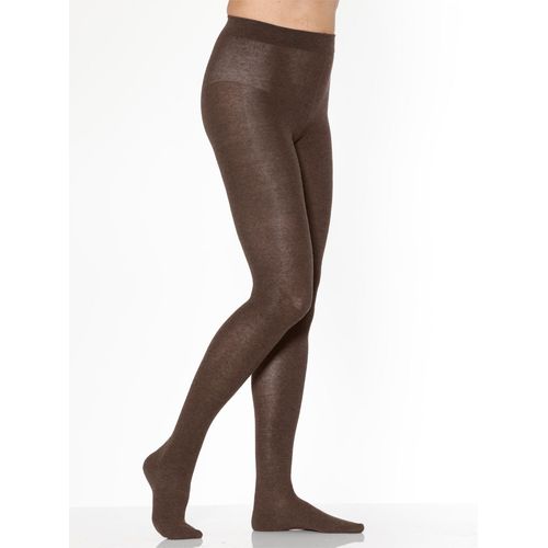 Thermostrumpfhose ROGO, Damen, Gr. 4/46, braun, 75% Baumwolle, 22% Polyamid, 3% Elasthan, Strumpfhosen