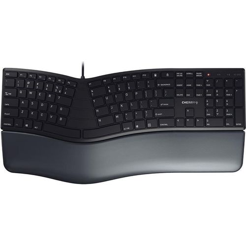 Cherry Desktop KC 4500 ERGO [PN] Ergonomic black +++ geschwungene ergonomische Tastatur, kabelgebunden (JK-4500PN-2)