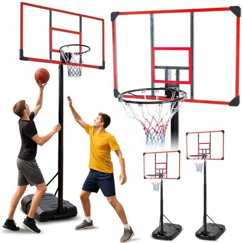 Freistehender Basketballkorb mit Outdoor-Backboard, höhenverstellbar