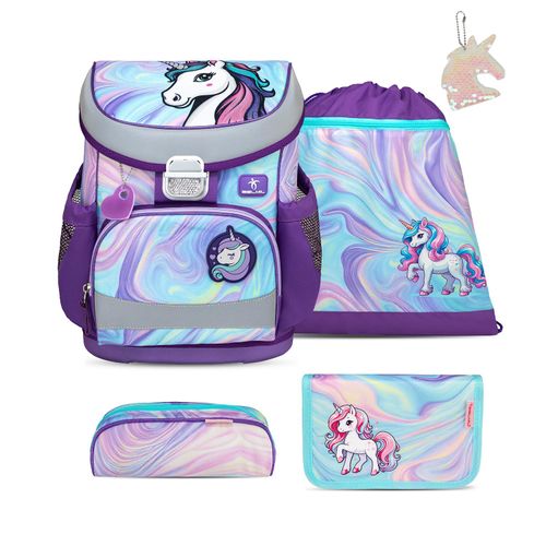 Mini-Fit Unicorn Dream Schulranzen Set 5-teilig mit extra Schlüsselanhänger