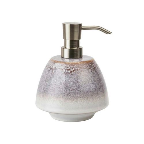 Aquanova Seifenspender , Mauve , Keramik , 14.1 cm , Badaccessoires, Waschplatzzubehör, Seifenspender