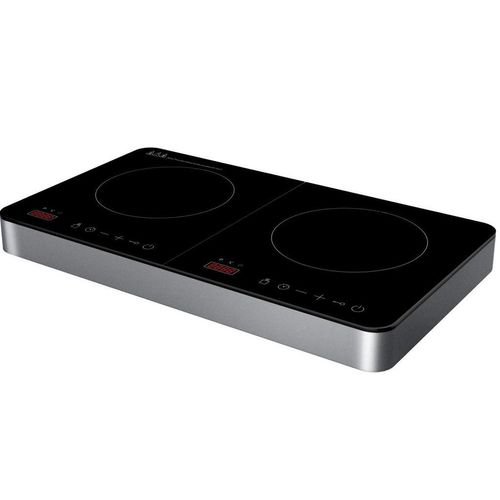 Xxxl Induktionskochplatte , Schwarz , Metall, Glas , 31.2x6.2x56 cm , Timereinstellung, LED-Anzeige, Touch Control, Überhitzungsschutz , Küchengeräte,