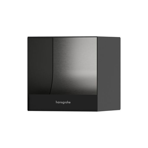 hansgrohe Einbau-Toilettenpapierhalter XtraStoris 150x150x140mm, mattschwarz (56065670)