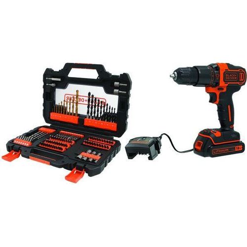 Bohrhammer Black+Decker BDCHD18S1A 18V + 104 Zubehörteile - Professional Kit 1x1.5Ah