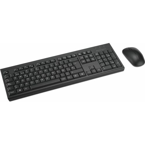Tastatur mit Maus Kensington K75560ES Schwarz Qwerty Spanisch