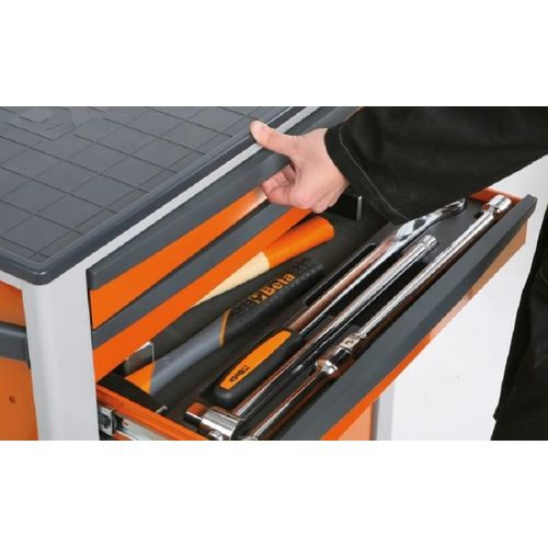 BETA Werkzeugwagen mit sechs Schubladen Orange