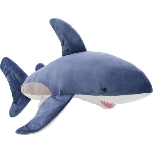 Weißer Hai Kuscheltier Plüsch Blau und Weiß