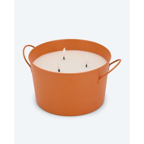 Metall-Bodenkerze mit 3 Dochten