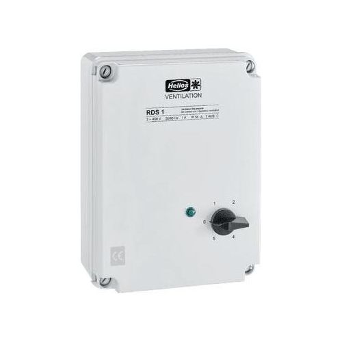 Helios RDS 1 Trafo-Drehzahlsteller - mit Motorvollschutzeinr. 3-PH, 1,0 A - 01314