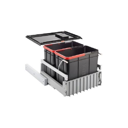 Franke Abfalltrennsysteme - Abfalleimer 300-45 Duo, eingebaut 121.0150.144