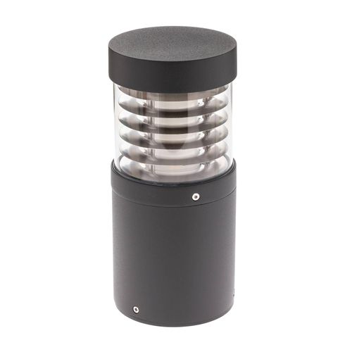 Lucande LED-Sockellampe Lucius, 27cm, anthrazit, IP54