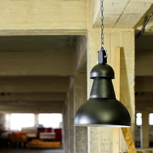 Hängeleuchte Industrie schwarz E27 bis 60W 230V Loft Lampen Wohnzimmer Leuchten Decke Vintage Design Schlafzimmer Jugendzimmer Beleuchtung Pendelleuchte höhenverstellbar