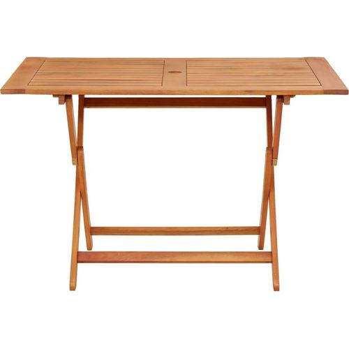 vidaXL Klappbarer Gartentisch 120x70x75 cm Massivholz Eukalyptus