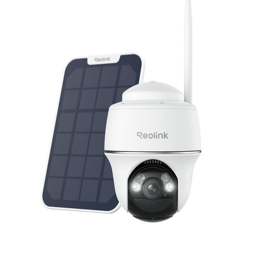 Reolink Argus PT+Solarpanel, 2K+ 5MP 2,4/5GHz WiFi Überwachungskamera Aussen Akku, Pan & Tilt, Farbnachtsicht, Personen-/Fahrzeug-/Tiererkennung, IP64