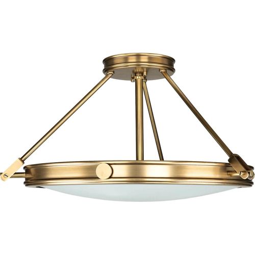 Premium Deckenleuchte rund Jugendstil in Messing elegant GRACIA Lampe Esszimmer Wohnzimmer