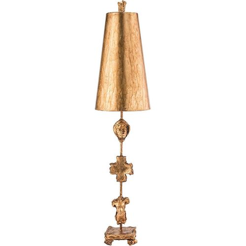 Tischleuchte 101,6 cm E27 Gold Metall Modern Tischlampe Bodenleuchte