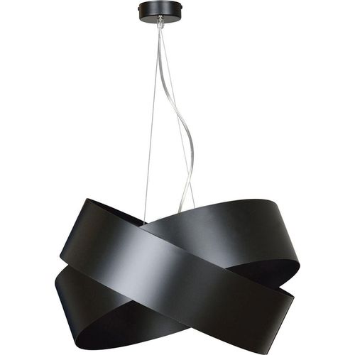 Pendelleuchte Schwarz E27 Ø 50 cm Metall Modern Hängelampe