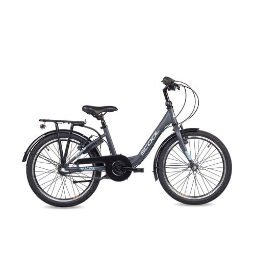 Kinderfahrrad-20-Zoll-Mädchen-SCOOL-chiX-N3-3-Gang-Dark-Grey-Rücktrittbremse-ab-6-Jahren