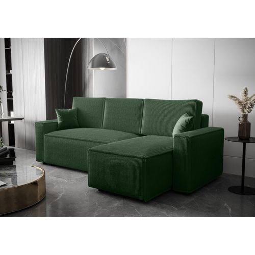 Ecksofa mit Schlaffunktion ARIANNA - grün