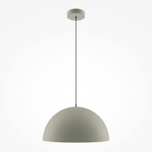 Hängelampe Metall E27 D: 35 cm H: max. 320 cm Steingrau rund Modern