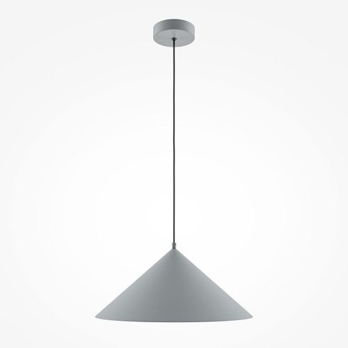 Pendelleuchte Metall Ø 35 cm rund H: max. 318 cm Grau E27 Modern