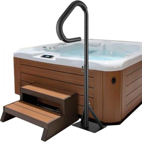 Whirlpool-Handlauf, 88,9–144,8cm höhenverstellbar - Spa-Geländer aus rostfreier Aluminiumlegierung - Korrosionsbeständiger Pool Handlauf - Tragfähigkeit 272kg - Haltegriff als Einstiegshilfe