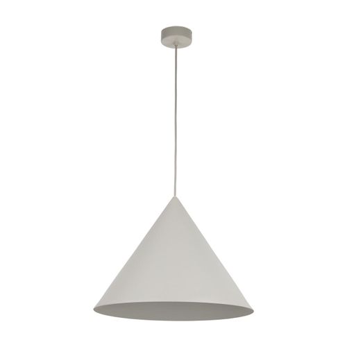 Pendelleuchte Metall Ø 50 cm H: max. 170 cm Beige E27 rund Retro Hängelampe