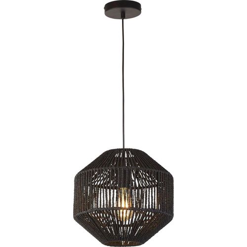 Pendelleuchte Metall Ø 30 cm H: max. 153 cm Schwarz E27 rund Modern