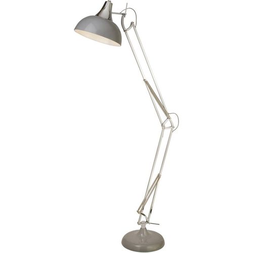 Stehleuchte Metall 170 cm hoch Grau E27