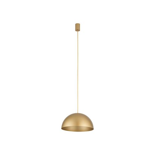 Pendelleuchte Metall D: 33 cm H: max. 125 cm in Gold matt GX53 rund Vintage Hängelampe