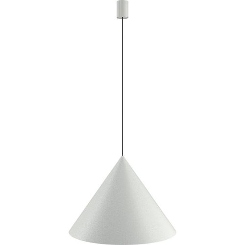 Pendelleuchte Metall Ø 50 cm H: max. 130 cm Hellgrau GU10 rund Retro