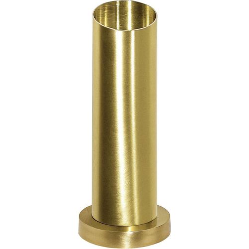 Tischleuchte Echt-Messing E27 rund D: 8,5 cm 27 cm in Bronze hell Modern Tischlampe