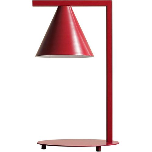 Tischlampe Metall E14 40 cm hoch Rot