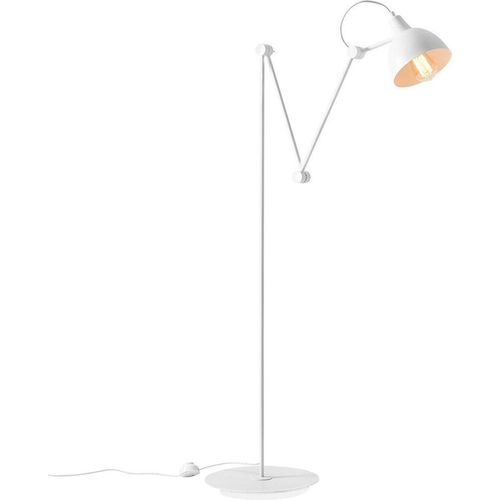 Stehlampe Metall 233 cm Weiß E27