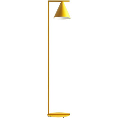 Stehleuchte Metall E27 165 cm hoch Gelb Stehlampe