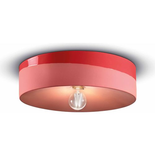 Deckenlampe Keramik E27 Ø 40 cm Koralle rund Retro Keramiklampe