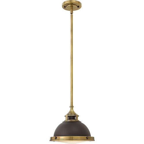 Pendelleuchte Metall E27 Ø 29,2 cm H: max. 99,8 cm in Bronze Antik Schwarz rund Industrial Hängelampe