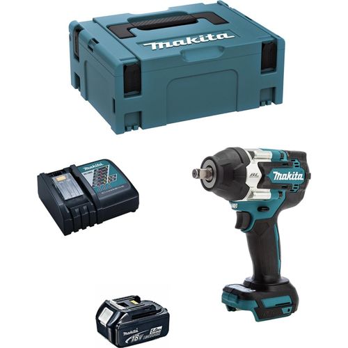 Schlagschrauber MAKITA DTW700RTJ1 (1 x 5,0 Ah + DC18RC + MAKPAC 2)