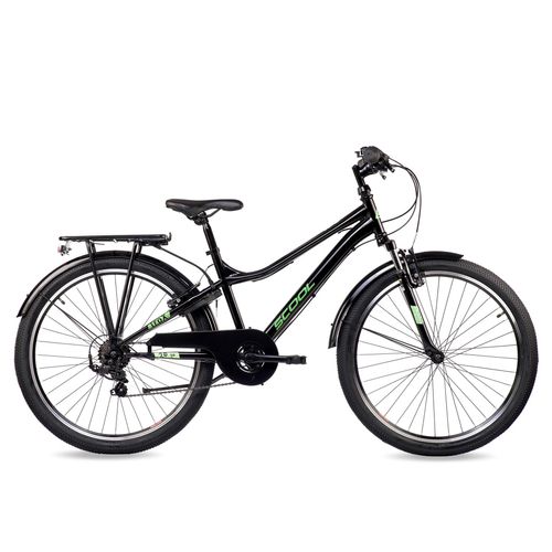 Jugendfahrrad-26-Zoll-Unisex-SCOOL-troX-K6-6-Gang-Black-Green-Kettenschaltung