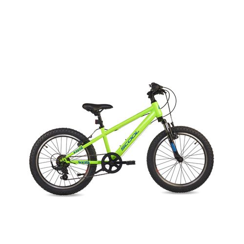 Kinderfahrrad-20-Zoll-Unisex-SCOOL-Xroc-K6-6-Gang-Neon-Green-Ocean-Kettenschaltung-Offroad