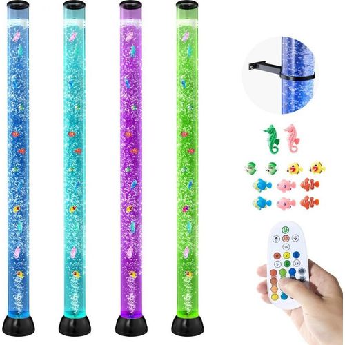 Aquariumlampe 10x mit Lavalampe Fische - 151cm Stimmungslicht mit 16 Farbeffekte